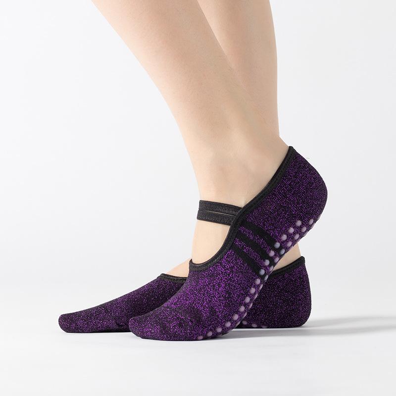 Ladies Spring and Autumn Professional Yoga Pilates Sports Fitness Dance Non Slip Indoor Special Floor Boat Socks