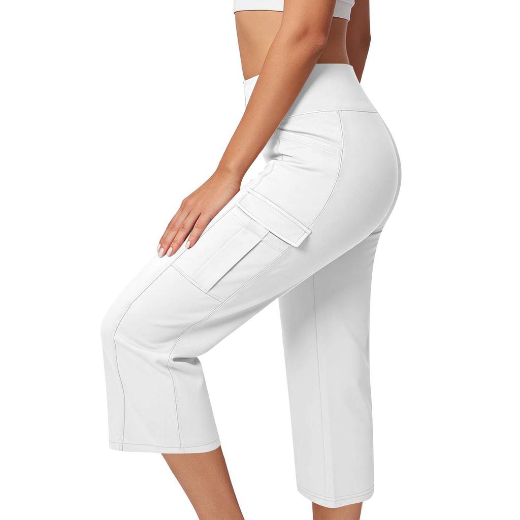 Women's High-Waisted Casual Athletic Slim-Fit Outdoor Fitness Yoga Pants With Pockets