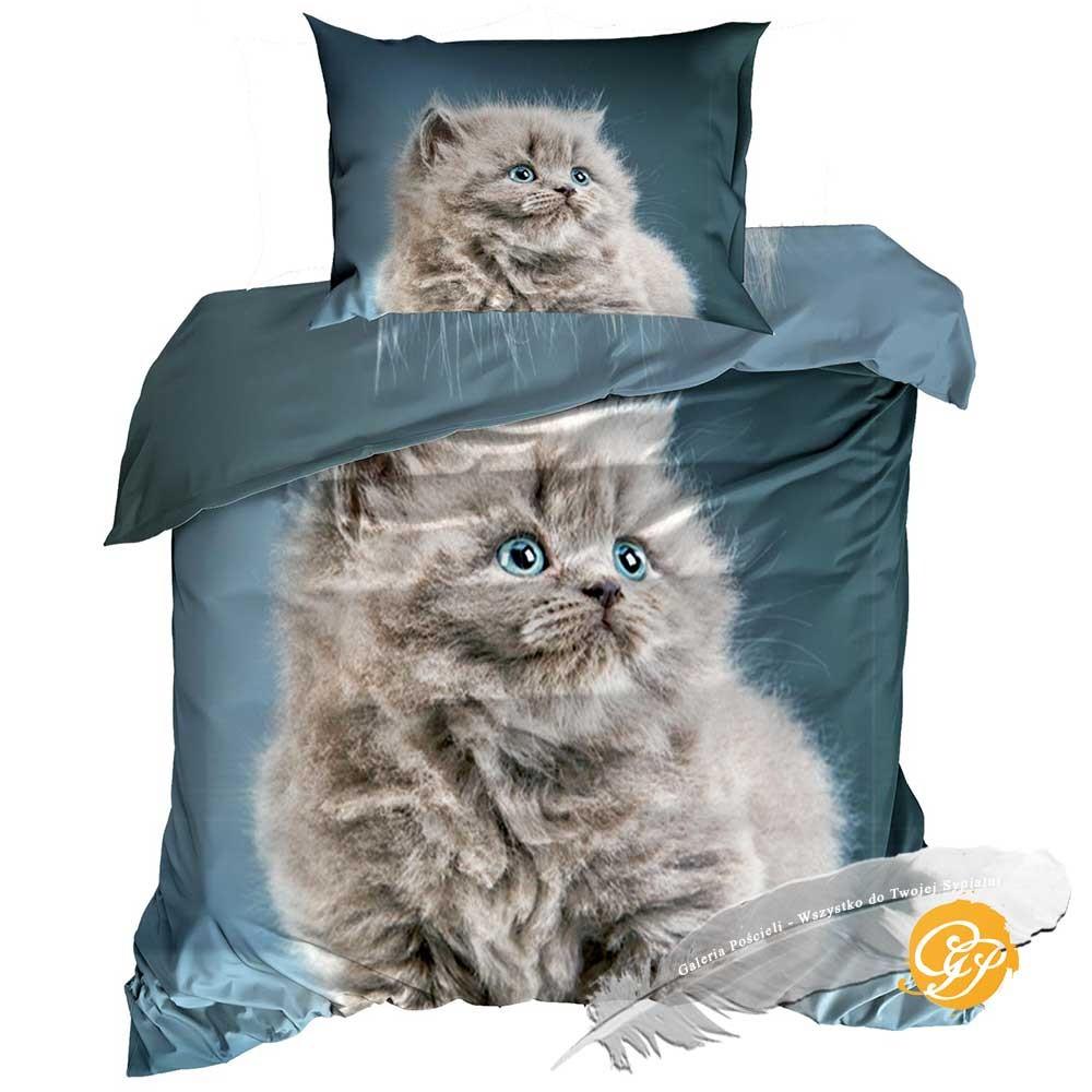 3D Cotton Satin Bedding 140x200cm CAT PERSIA