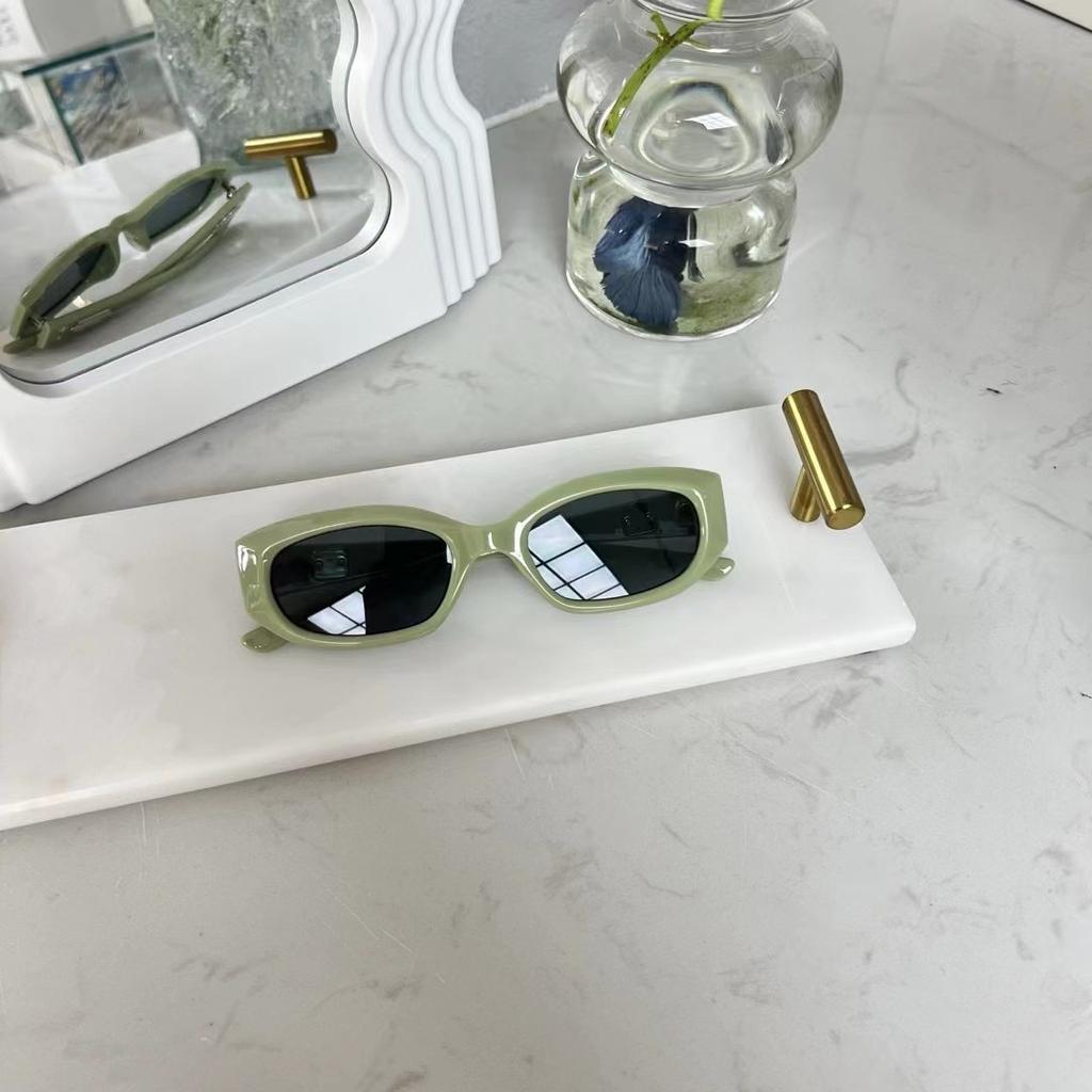 Candy Color Women Sunglasseses Rectangular Shape UV Shielding Cool Sun Eyeglasses Party Travel Use Women's Sunglass