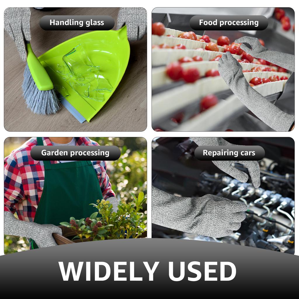 Mănuși respirabile HPPE rezistente la tăiere și perforare Mănuși de protecție pentru braț Manșon pentru braț Acoperire lungă pentru braț Siguranța muncii Protecție