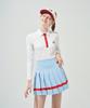 KANDINI Blue Line Pleated Skirt