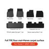 YZ TPE Car Floor Mats for Tesla Model 3 Y Highland Juniper 2019-2026 Luggage Mat Set Four Seasons Waterproof Anti-slip Trunk Mat