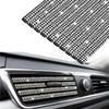 NBTEPEM Bling Car Air Conditioner Decoration Strip for Vent Outlet, 10 PCS Universal Rhinestone Car Vent Outlet Trim Decorations, Bling Interior
