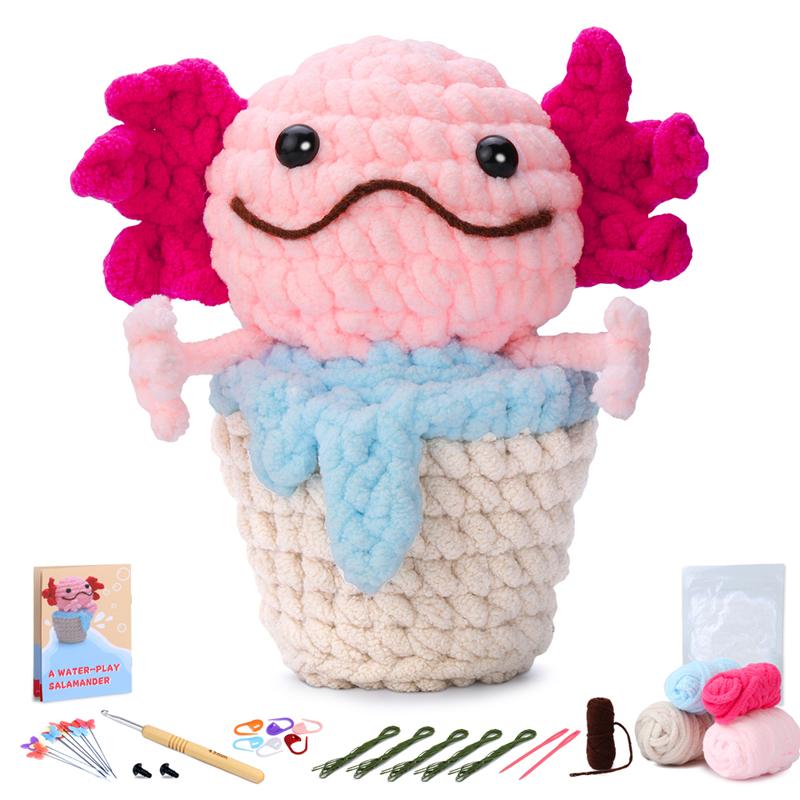 

Complete Crochet Kit Beginner Crochet Kit for Adults with Tutorials Cute Crochet Starter Kit Crochet Tools and Supplies