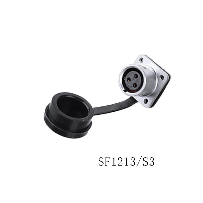 WEIPU SF12 Waterproof M12 2 3 4 5 6 7 9 Pin Wire Cable Aviation Connector Docking Back Nut Male Plug Female Socket Panel Mount