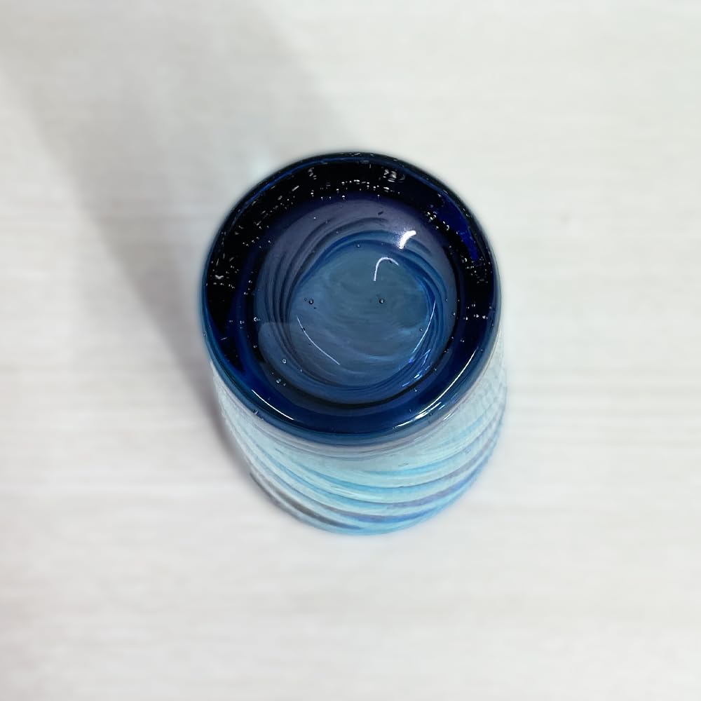 Ryukyu Glass Okinawa Awamori Birthday Churaumi Long Glass Tumbler, Souvenir, Glass, Cup, Stylish, Gift, (Light Purple)