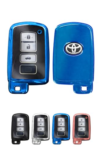 DriveLife Smart Key Case Toyota Key Case Key Chain 1 Piece Blue TO06