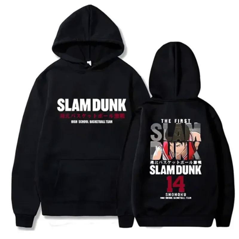 Anime Slam Dunk Hoodies de lã, pulôver Hoodies