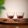 LUGUFON Whiskey Rock Cut Handcrafted by Presented in a Paulownia Wood Suitable for Cold Plum and Other Alcoholic Perfect for Birthday Wedding and