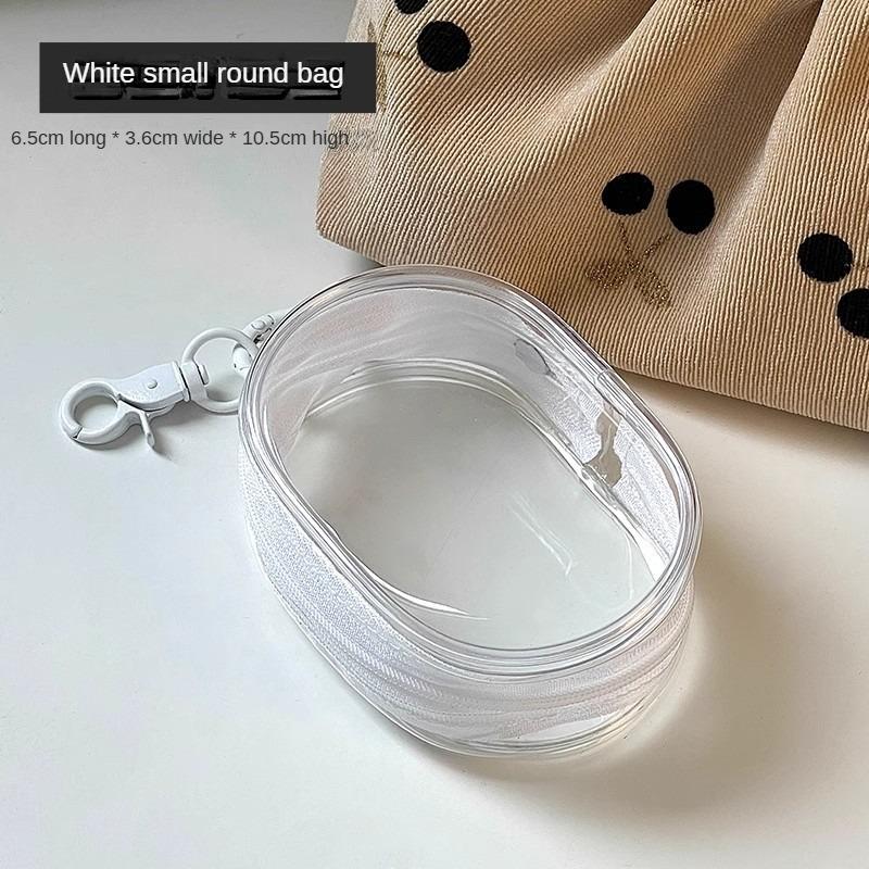 

Органайзер для украшений Прозрачное хранение Коробка для хранения кабелей для передачи данных Дорожные чехлы для хранения наушников и зарядных устройств Пылезащитный кейс 1pc белый