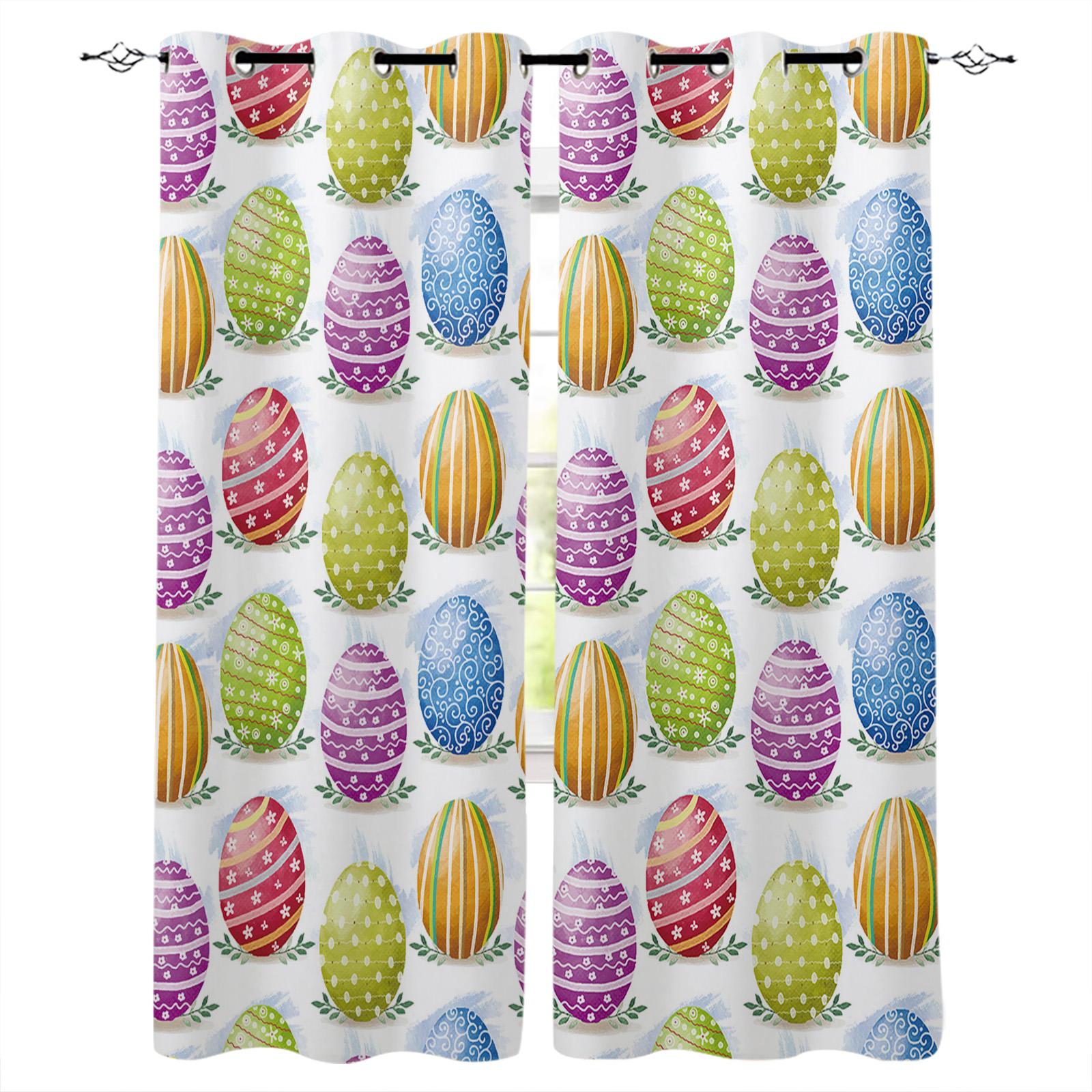 Пасхальные яйца Цветные украшения с любовью Домашние шторы Товары для дома Гостиная — фото 12