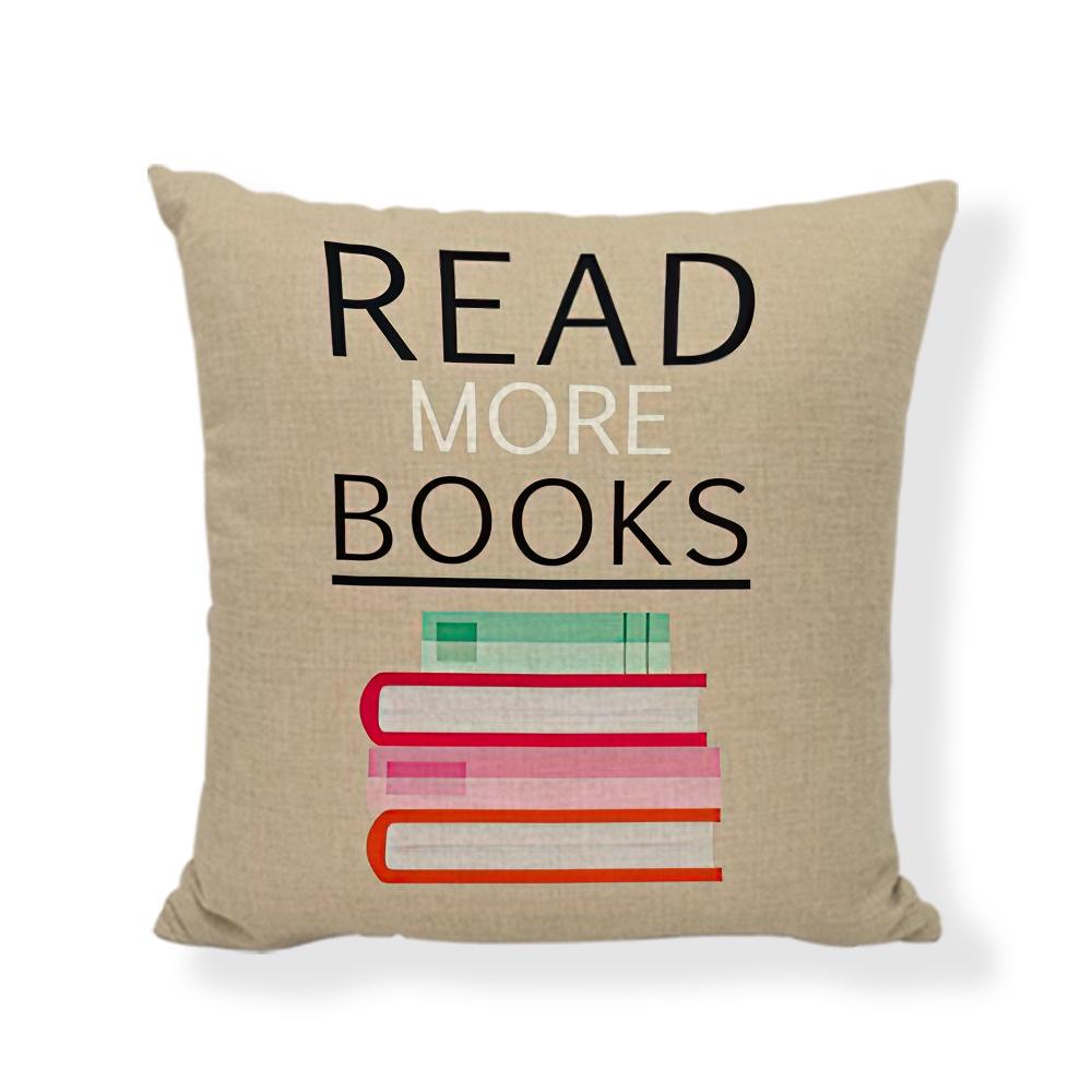 Farmhouse Pillowcase: Book-Themed Decor for Reading Rooms & Gifts for Book Lovers