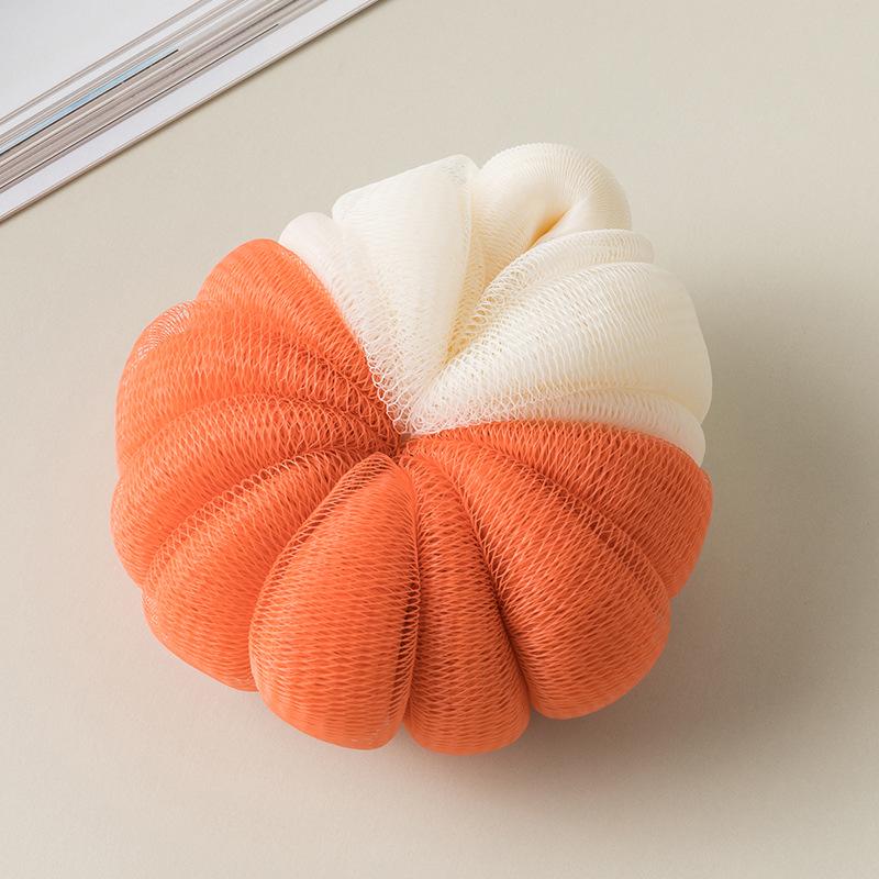 Japanese Two-Tone Patchwork Exfoliating Shower Ball - Soft, Skin-Friendly, Rich Lather