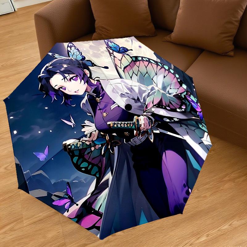1PC Butterfly Wings Automatic Open/Close Umbrella with Windproof, 8-Rib Sturdy Canopy, Durable Ribs, Fashionable Design, 1313A