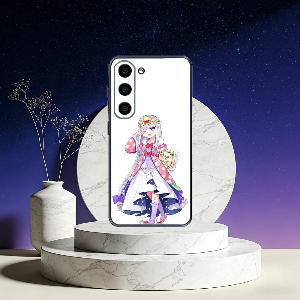 S-Sleepy Demon C-Castle Phone Case For Samsung Galaxy A73,A72,A71,A70,A53,A52,A51,Others Soft Black Cover
