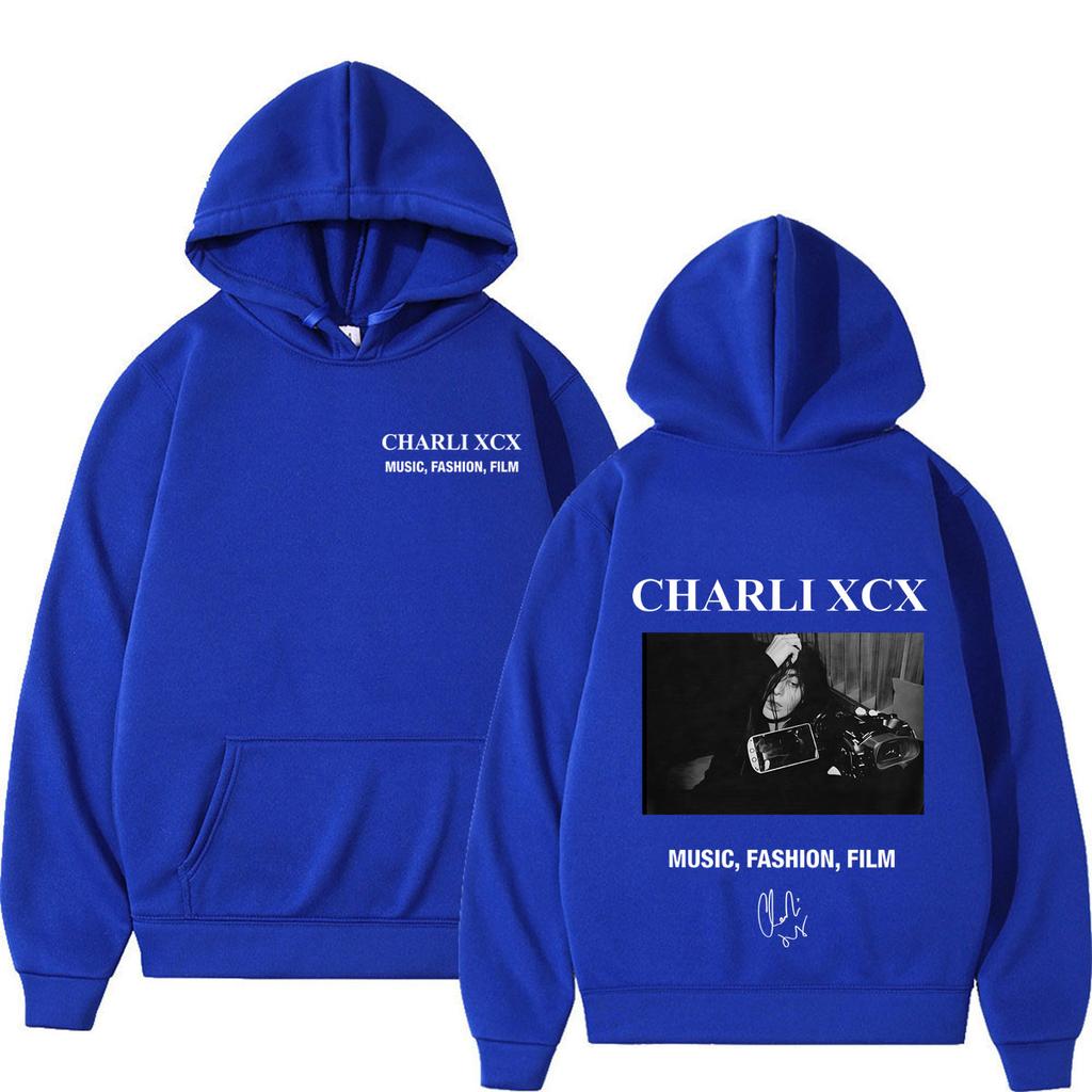 CHARLI XCX Album Music, Fashion, Film Tour 2026 Print Hoodie Men Women Fashion Pullover Loose Casual High Quality Sweatshirt