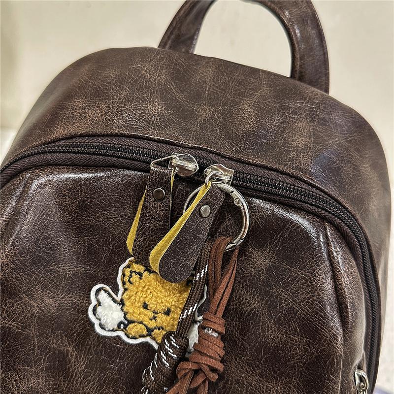 Vintage College Rucksack Bestickter Rucksack Große Kapazität Studenten Schultasche