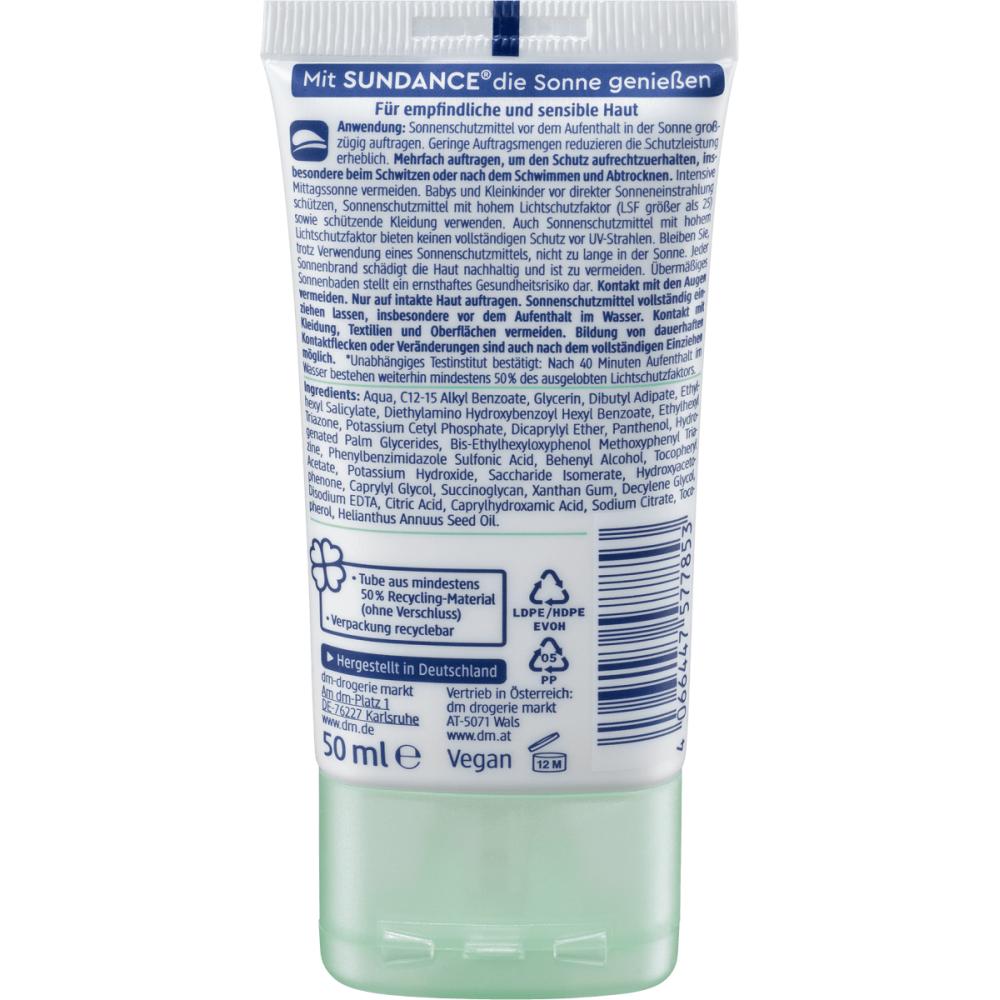 Deutschland DM SUNDANCE Sundance Sensitive Sonnenfluid LSF 30 50ml