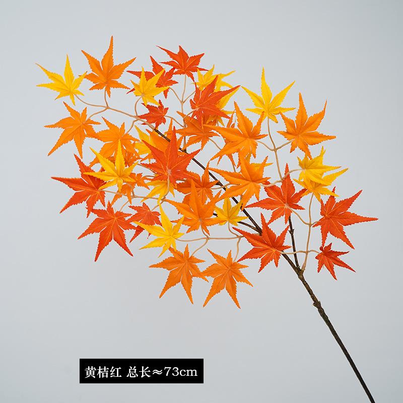 Wabi Stillwind Autumn Color Simulation Maple Leaf Flower Arrangement Ornament Homestay Landscape Flower