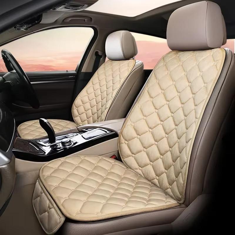 Flax Linen Car Seat Cover Front Rear Non-Slide Winter Auto Protector Cushion Mat Pad Compatible with Seat Ibiza X1 X45