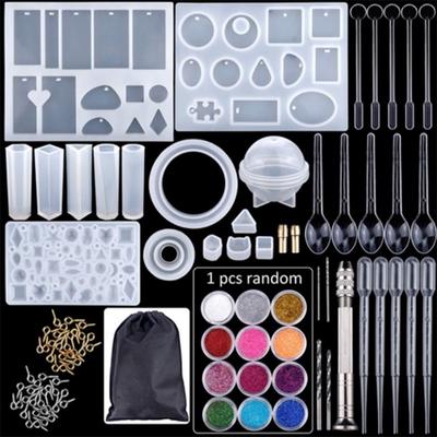 83pcs Resin Casting Silicone Molds Epoxy Spoon Kit Jewelry Making Pendant Craft