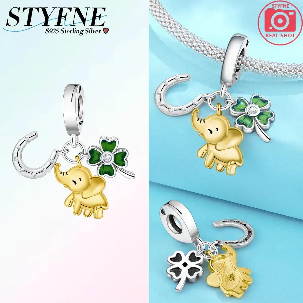 Animal Series Copper Elephant Charm Fit Diy Bracelet Necklace Interesting Zoo Souvenirs Diy Gift Jewelry Making