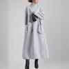 Vestido Sudadera Casual de Otoño Invierno de Manga Larga con Cuello Alto para Mujer