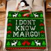 I Don't Know Margo! Christmas Vacation Quote soft warm plush blanket dorm sofa living room pet hogar bedroom gift home Flannel