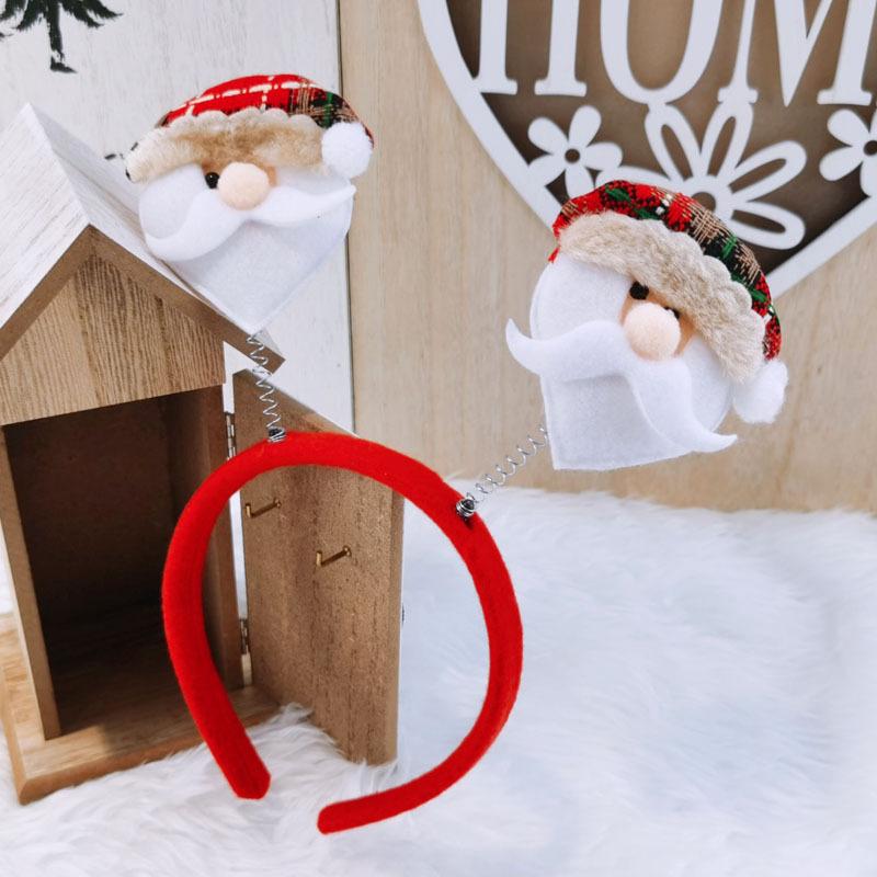 Karácsonyi fejpánt Xmas Elk Horn Bell flitter Karácsonyi hajpánt Boldog Új Évet Fotók Kellékek Boldog karácsonyt dekorációs ajándékok gyerekeknek