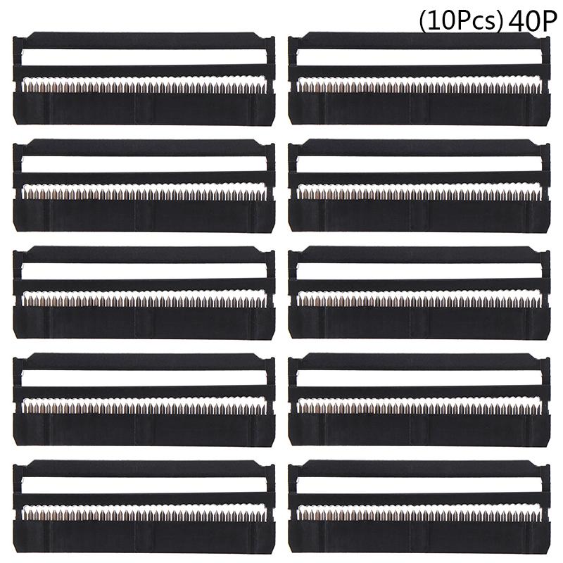 10Pcs 6/8/10/12/14-50Pin Idc Socket Plug Ribbon Cable Connector 2.54Mm Pitch
