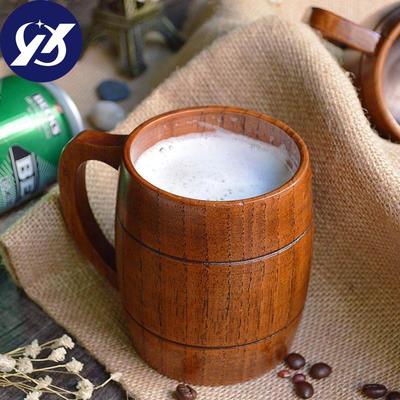 320ML Classical Wooden Beer Tea Coffee Cup Water Cup Heatproof Home Office Party Drinkware Cups
