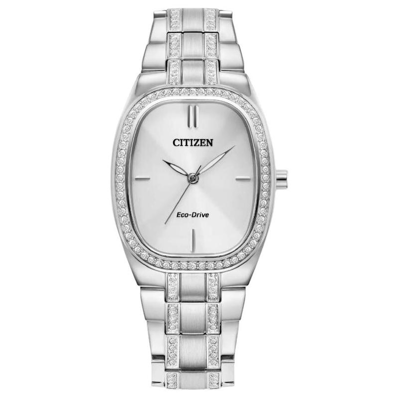 

CITIZEN Eco-Drive Series 50 Meters Waterproof Casual Solar Quartz Steel Strap 28mm Women s Watch White Dial EM1080-55A білий