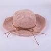 Foldable handmade large edge straw hat women's summer versatile small fresh seaside beach summer sun protection hat
