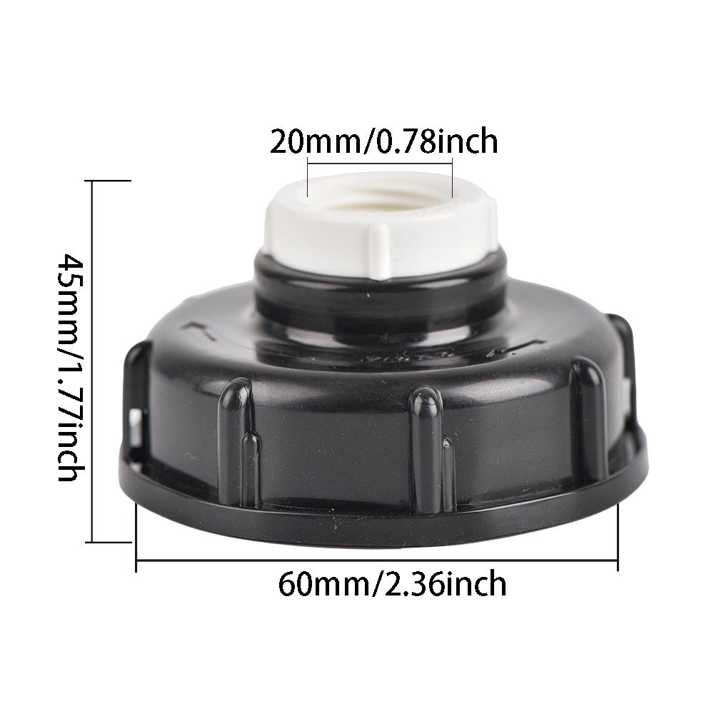 1/2" 3/4" 1" Female Thread IBC Tank Adapter S60 Water Tap Connector Valve Replacement Fitting Garden Irrigation Tool 1PCS