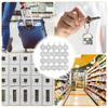 20Pcs Stainless Steel Round Number Plate Discs Locker Tags Key Ring Identification Markers Durable Hanging Numbered Labels Diy