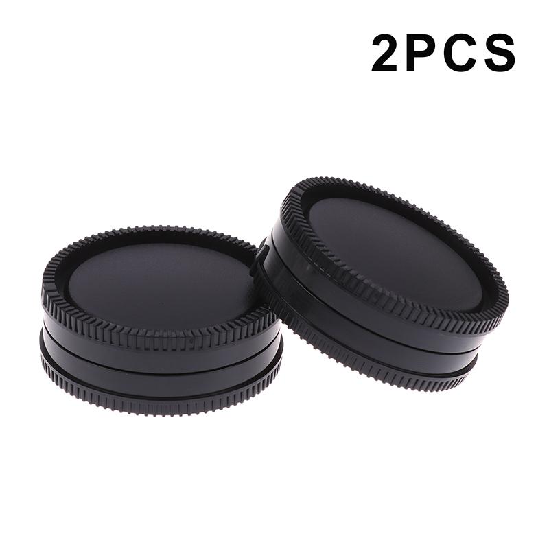 2Pcs Camera Accessories Plastic Camera Lens Cap Dustproof Cover Rear Lens Cap For E Mount Nex7/Nex5/Nex3/A7/A7R2