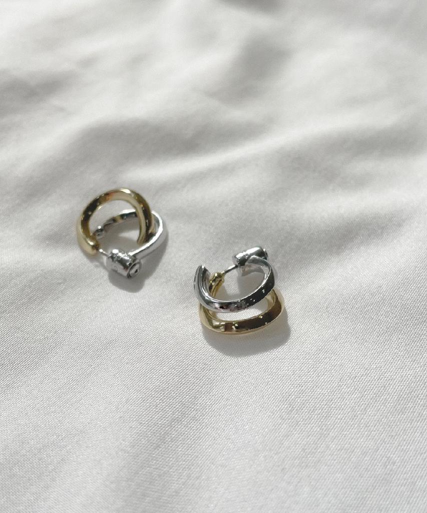 Rita Monica Metal Combi Earrings