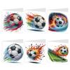 6Pcs Colorful Pattern DIY Diamond Painting Greeting Card with Envelope Diamond Birthday Blessing Card for Friend Family Lover