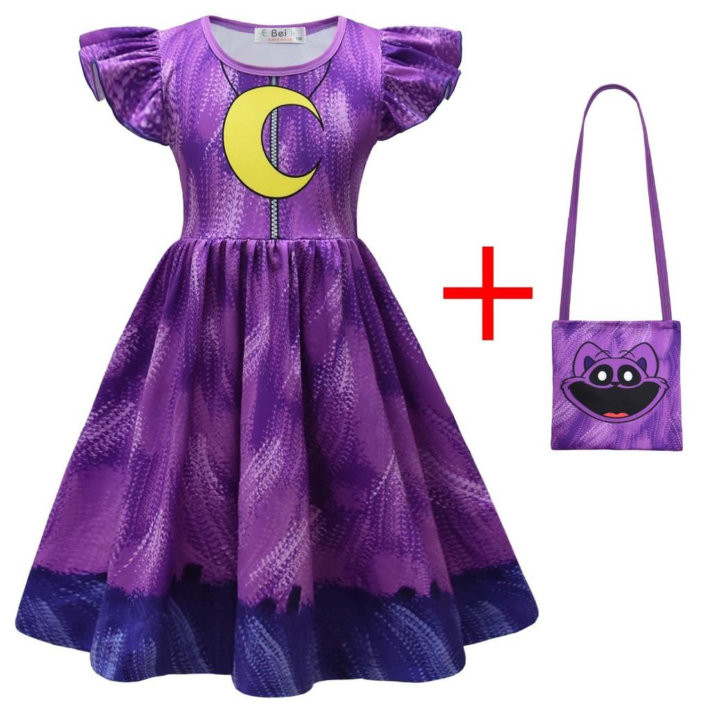 Critters Smiling Girl Dress And Bag Cosplay Clothing Suitable Halloween For