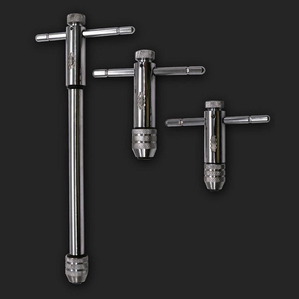 Useful Hand Tool Machinist Tool Adjustable Wrench Tap Wrench Ratchet Tap Holder Wrench M3-8/M5-M12
