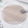 Bathroom Mat Anti-slip Sucker Round TPR Bath Mat with Drain Hole Silicone Bathing Rugs Foot Massage Pad Bathtub Soft Shower Mat