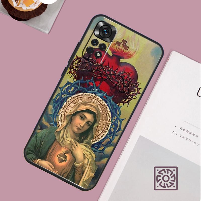 Virgin Mary Christian Case For Xiaomi Redmi Note 12 11 8 9 10 13 Pro 12S 11S 10S 9S Redmi 13C 9C 10C 12C Cover