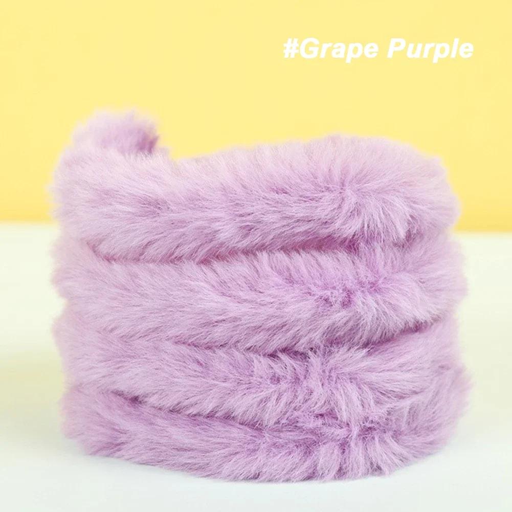 1m Plush Rabbit Hair Twisting Rod Color Fur Ribbon Tapes Rod DIY Gift Plush Twist Wire Stick Dog Toy Handmade Sewing Accessories