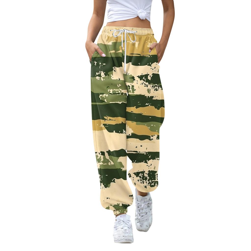 Kids Sport Printed Gradient Drawstring Pocket Casual Sweatpants Pants