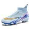 Children's High-Top Football Shoes with Long AG and Short TF Studs for Training and Competitions