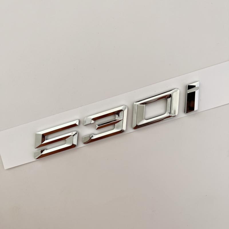 Car 3D ABS Trunk Letters Logo Badge Emblem Decal Sticker For BMW 5 series 520i 525i 528i 530i 535i 540i E39 E60 E61 F10 F11 G30