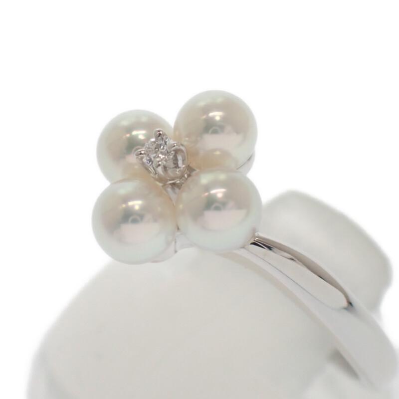 MIKIMOTO  #9(JP Size) ring K18 white gold/Akoya Pearl Women