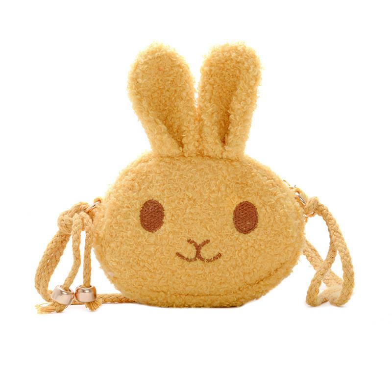 Adorable Plush Rabbit Children's Crossbody Bag For Girls Stylish Mini Backpack