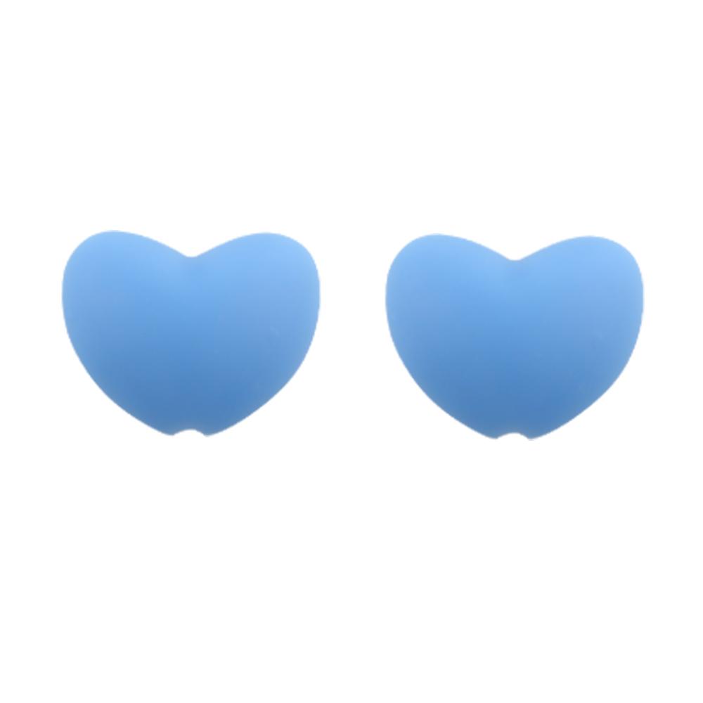 Kovict 21pcs Silicone Beads Heart Shape Charm For Jewelry Making Necklace Bracelets Accessories